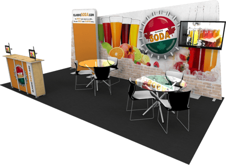 backwall 10x20 booth exhibit